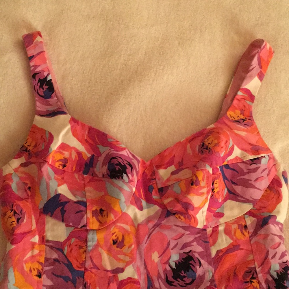 Nannette Lepore Floral Bustier Dress